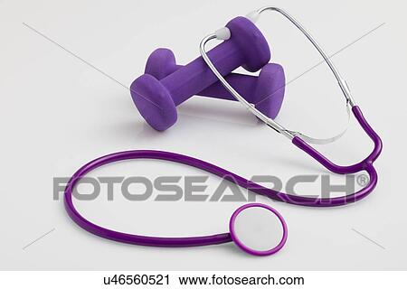 Weights and stethoscope View Large Photo Image Stock Image - Weights and stethoscope. Fotosearch
