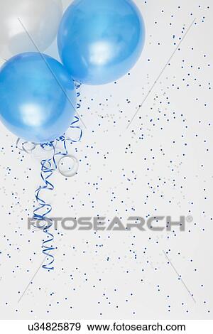 White and blue balloons View Large Photo Image Stock Photo - White and blue balloons. Fotosearch