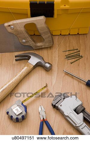 Stock Image - Work tools. Fotosearch