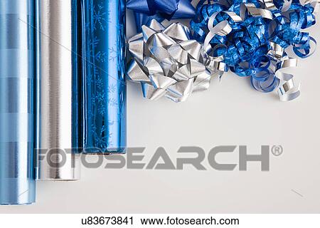 Wrapping paper and bows View Large Photo Image Stock Image - Wrapping paper and bows. Fotosearch
