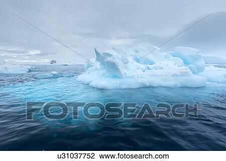Stock Image - Antarctica in spring, South Shetland Islands. Fotosearch