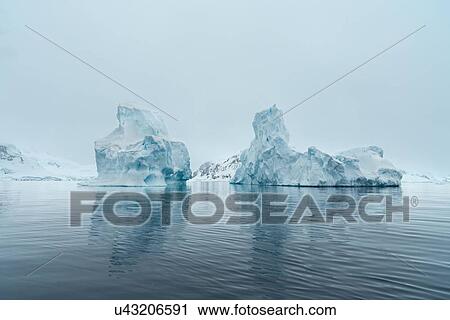 Stock Image - Antarctica in spring, South Shetland Islands. Fotosearch