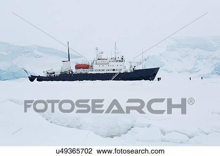 Stock Image - Antarctica in spring, South Shetland Islands. Fotosearch