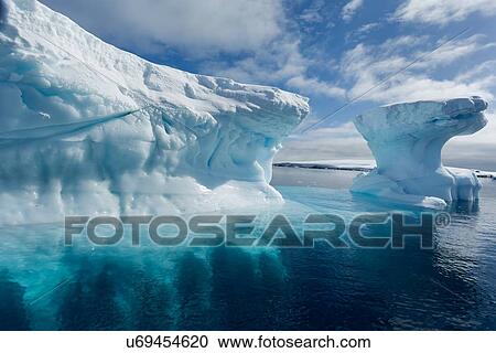 Stock Image - Antarctica in spring, South Shetland Islands. Fotosearch
