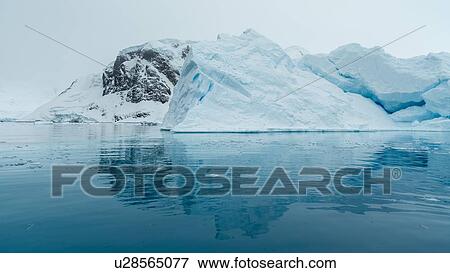 Stock Photo - Antarctica in spring, South Shetland Islands. Fotosearch