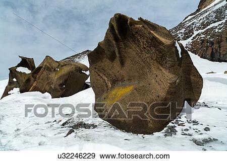 Stock Photo - Antarctica in spring, South Shetland Islands. Fotosearch