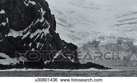 Stock Photograph - Antarctica in spring, South Shetland Islands. Fotosearch
