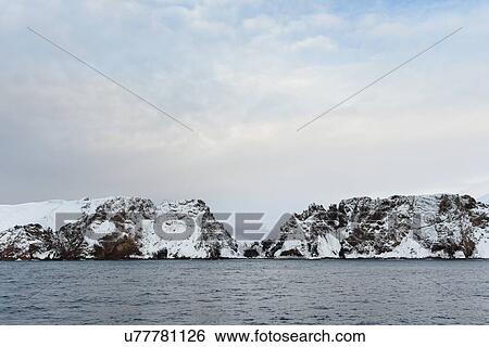 Stock Photograph - Antarctica in spring, South Shetland Islands. Fotosearch