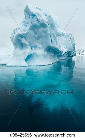 Stock Photograph - Antarctica in spring, South Shetland Islands. Fotosearch