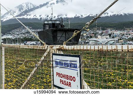 Ships and shipwrecks in Ushuaia harbour, Argentina View Large Photo Image Picture - Ships and shipwrecks in Ushuaia harbour, Argentina. Fotosearch