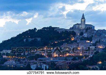 Stock Image - Todi sunset. Fotosearch