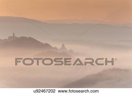 Stock Image - Umbrian sunrise. Fotosearch