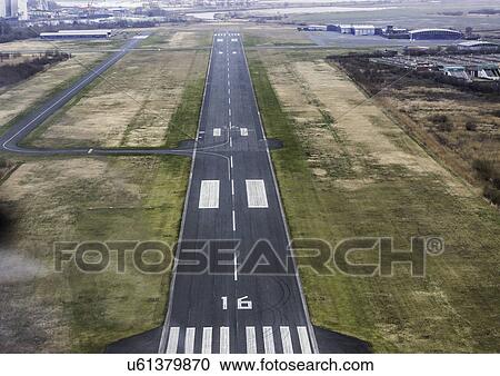 Stock Image - Airport runway. Fotosearch
