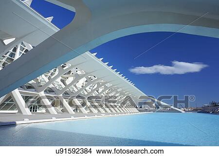 Architectural detail of City of Arts and Sciences, Valencia, Spain View Large Photo Image Picture - Architectural detail of City of Arts and Sciences, Valencia, Spain. Fotosearch