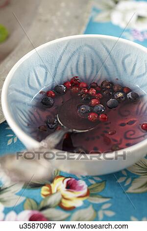 Stock Photo - Bowl of summer berries. Fotosearch