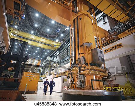 Stock Photo - Charger machine in reactor hall of nuclear power station. Fotosearch