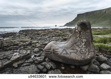 Giants foot, Giants Causeway, Bushmills, County Antrim, Northern Ireland, UK View Large Photo Image Stock Image - Giants foot, Giants Causeway, Bushmills, County Antrim, Northern Ireland, UK. Fotosearch