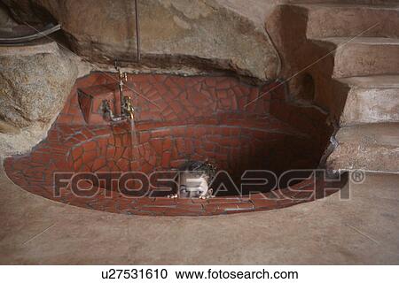 Girl peeking over rustic bath in floor View Large Photo Image Stock Image - Girl peeking over rustic bath in floor. Fotosearch