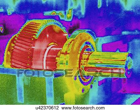 Infra red heat image hot gears in factory View Large Photo Image Stock Image - Infra red heat image hot gears in factory. Fotosearch