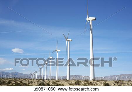 Wind turbines, San Gorgonio Pass Wind Farm, Palm Springs, California, USA View Large Photo Image Stock Image - Wind turbines, San Gorgonio Pass Wind Farm, Palm Springs, California, USA. Fotosearch