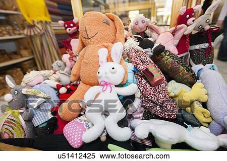 Heap of stuffed toys in gift store View Large Photo Image Stock Photography - Heap of stuffed toys in gift store. Fotosearch