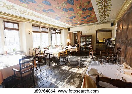 Interior of empty restaurant View Large Photo Image Picture - Interior of empty restaurant. Fotosearch