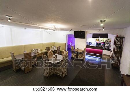 Interior of empty restaurant View Large Photo Image Stock Image - Interior of empty restaurant. Fotosearch
