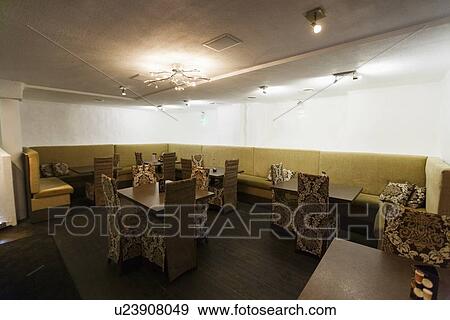 Stock Photo - Interior of empty restaurant. Fotosearch