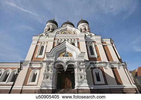 Low angle view of Alexander Nevsky Cathedral against cloudy sky, Tallinn, Estonia, Europe View Large Photo Image Stock Photography - Low angle view of Alexander Nevsky Cathedral against cloudy sky, Tallinn, Estonia, Europe. Fotosearch