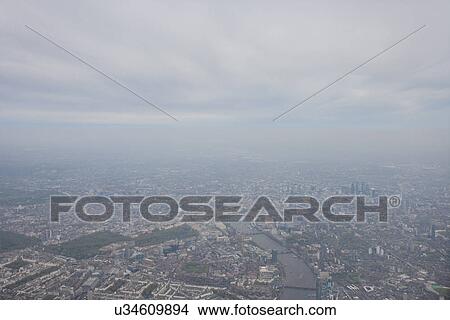 View of cityscape and River Thames, London, UK View Large Photo Image Picture - View of cityscape and River Thames, London, UK. Fotosearch