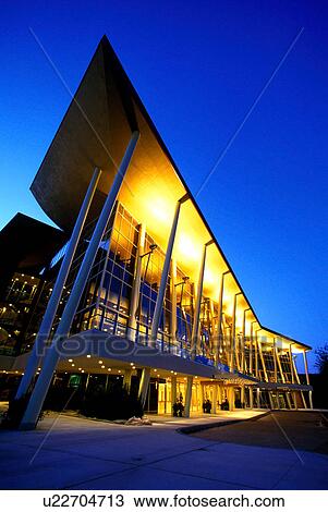 Stock Image - Stock photo of downtown Houston's Hobby Center. Fotosearch