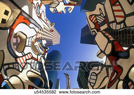 Stock photo of Jean Dubuffet sculpture "Monument to the Phantom" in downtown Houston View Large Photo Image Stock Image - Stock photo of Jean Dubuffet sculpture "Monument to the Phantom" in downtown Houston. Fotosearch