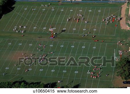 Stock photo of the aerial view of University of Houston football practice View Large Photo Image Stock Photography - Stock photo of the aerial view of University of Houston football practice. Fotosearch