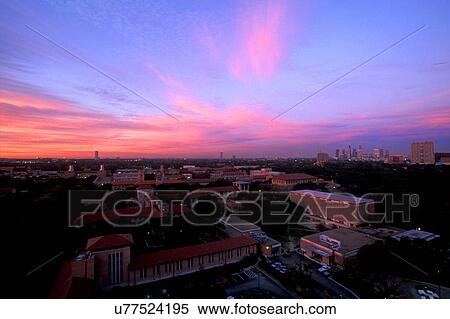 Stock Photography - Stock photo of the aerial view of the Rice University campus in Houston Texas. Fotosearch