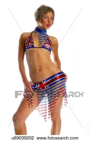 Australian flag bikini View Large Photo Image Stock Image - Australian flag bikini . Fotosearch