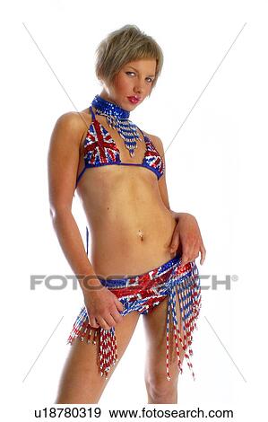 Australian flag bikini View Large Photo Image Stock Photo - Australian flag bikini . Fotosearch