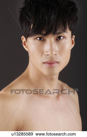 Stock Photo - Bare chested man . Fotosearch