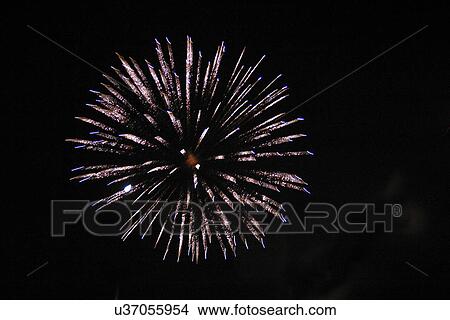 Picture - Circle fireworks . Fotosearch