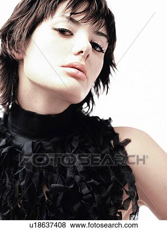 Stock Photo - Close up of a woman . Fotosearch