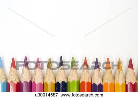 Stock Photo - Colored pencils . Fotosearch