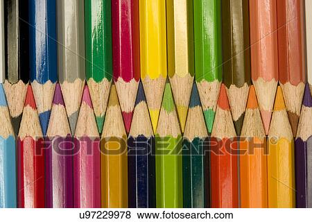 Stock Photo - Colored pencils . Fotosearch
