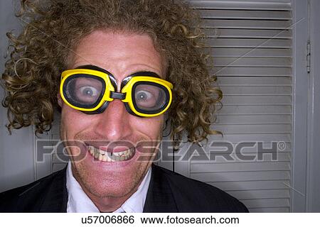 Crazy businessman View Large Photo Image Stock Photograph - Crazy businessman . Fotosearch