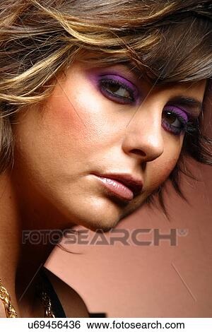 Stock Photograph - Eye make up. Fotosearch
