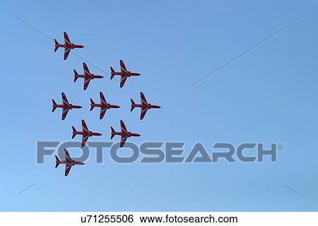 Stock Photograph - Flying formation. Fotosearch