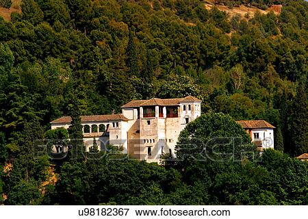 Stock Photo - Hill top villa . Fotosearch