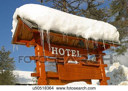 Picture - Hotel sign . Fotosearch