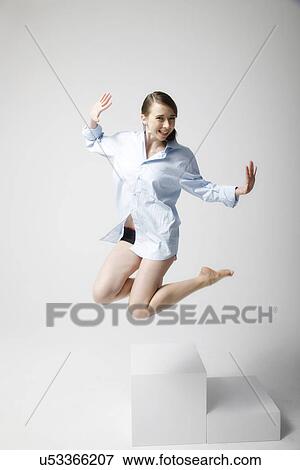 Jumping for joy View Large Photo Image Stock Photo - Jumping for joy. Fotosearch