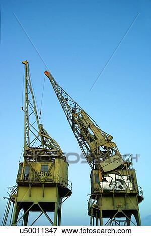 Stock Photo - Large cranes . Fotosearch