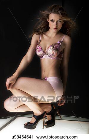 Model in bra and panties View Large Photo Image Stock Image - Model in bra and panties . Fotosearch