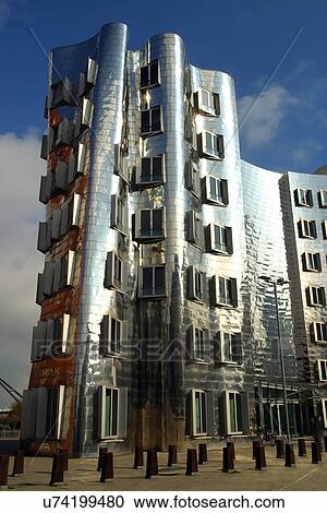 Stock Image - Modern mirrored building . Fotosearch